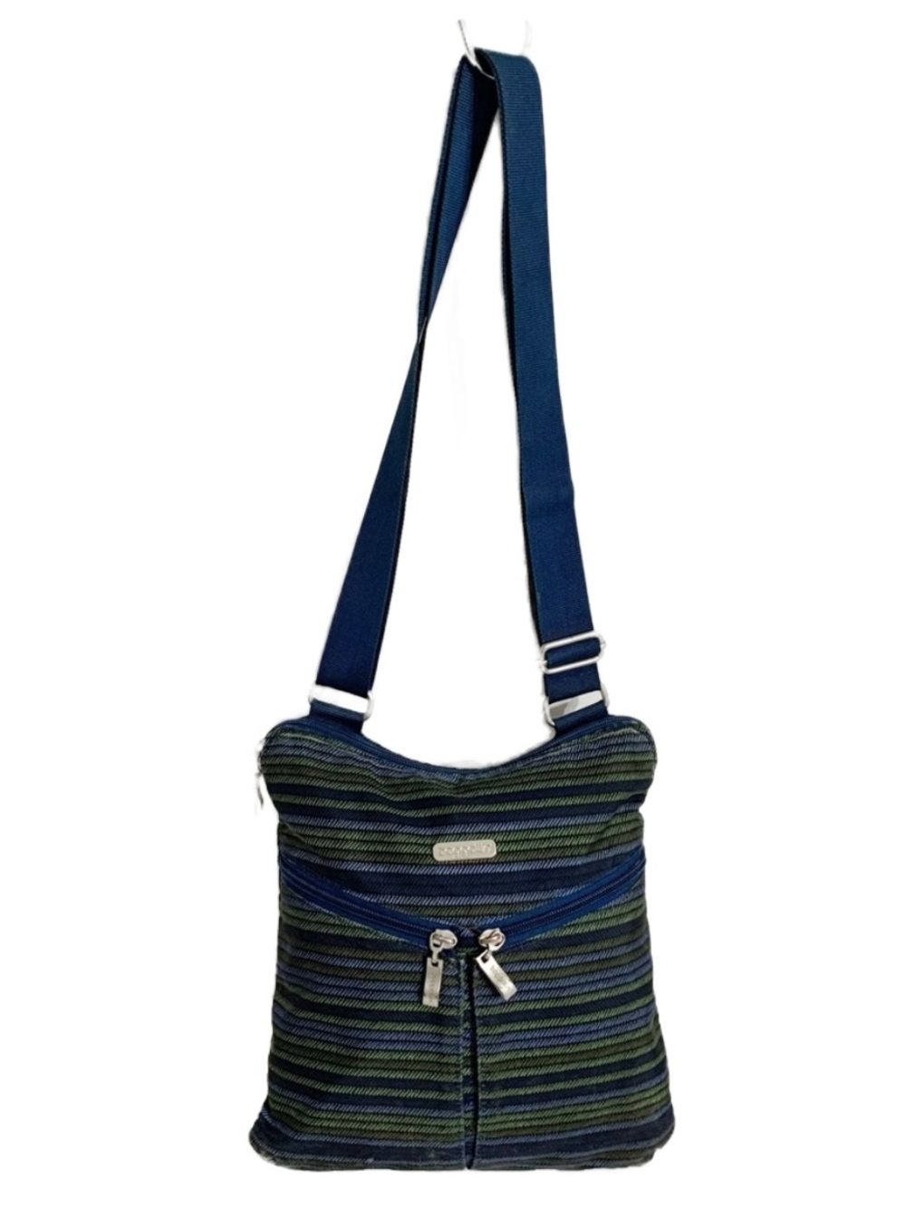 Baggallini Striped Convertible Crossbody Bag with Plenty of Pockets and Storage